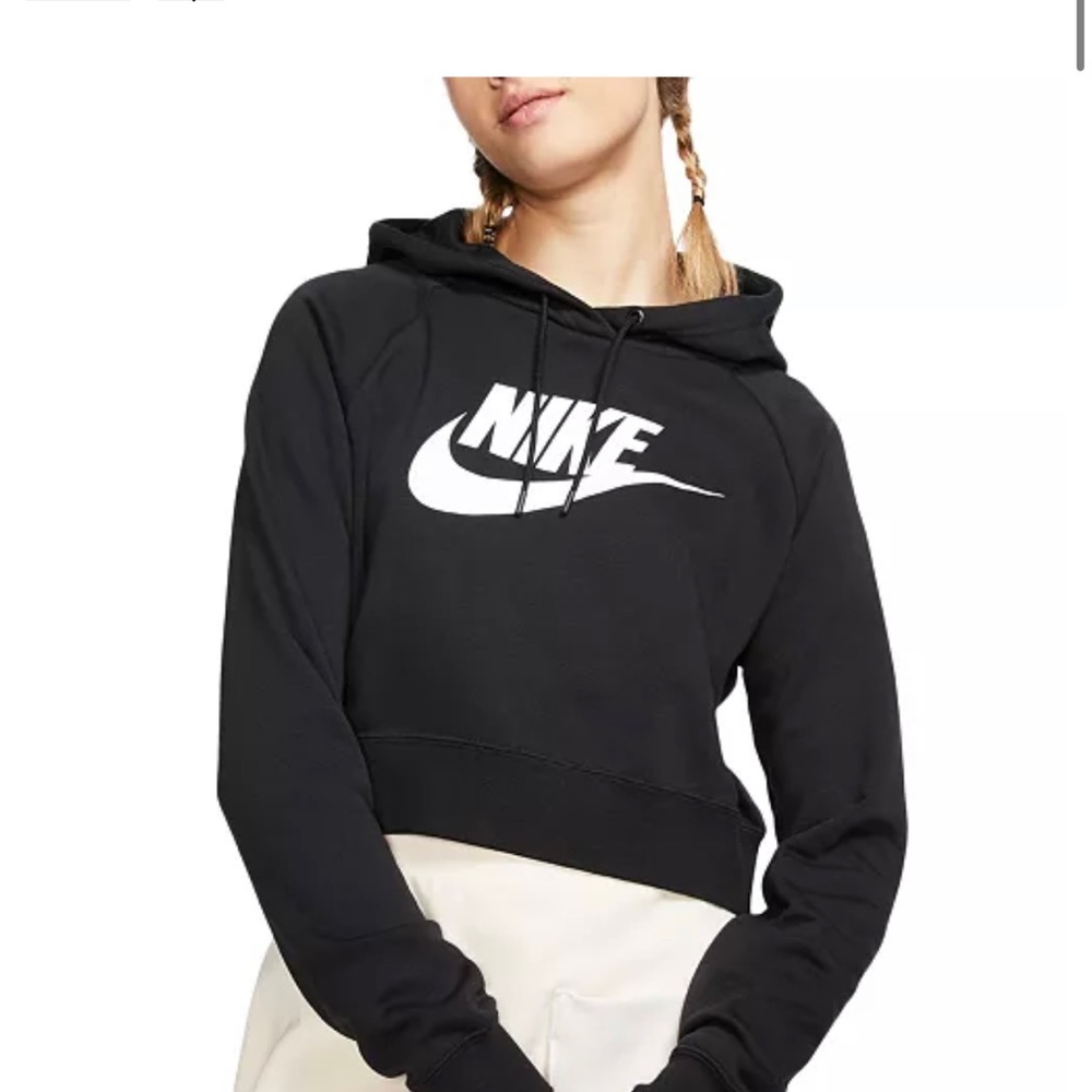 Nike Womens Cropped Hoodie size large